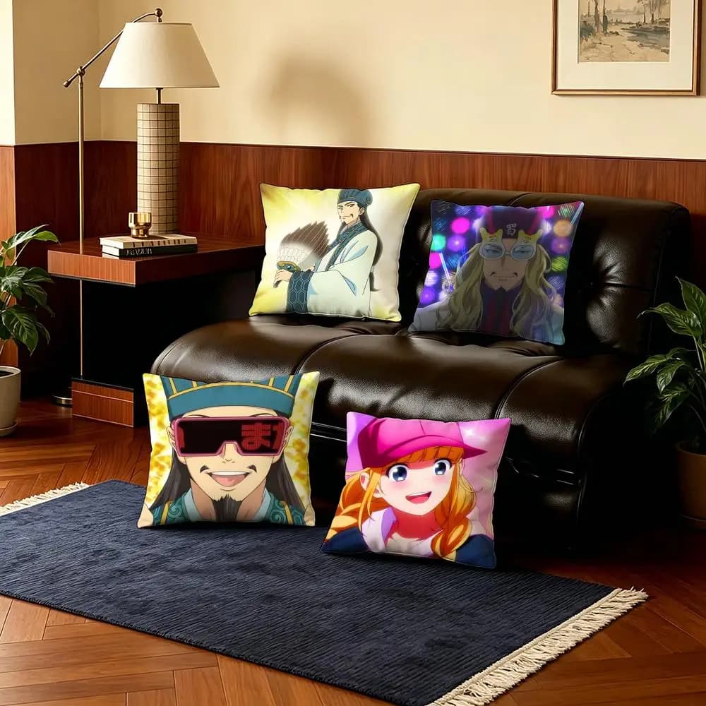 Fodere per cuscini Y-Ya Boy KongmingS stile storico, 4 pezzi, in peluche corto ultra morbido, 40x40 45x45, Boho per divano e camera da letto