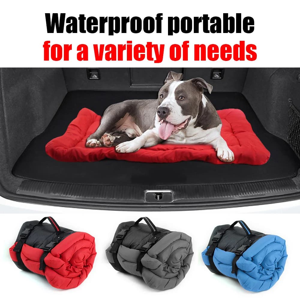 Pet Dog Car Cushion Portable Waterproof Foldable Permeability Sofa Cushions Easy Cleaning Outdoor Non-slip Dog Nest Pad Winter