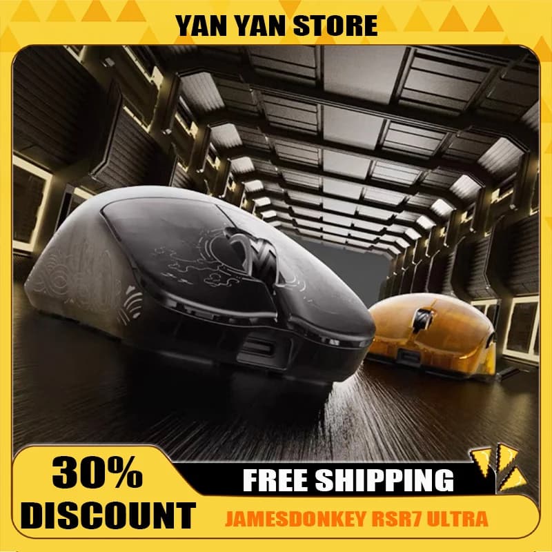 Jamesdonkey Rsr7 Ultra Mouse Paw3950 8k Carbon Fiber Bluetooth Wireless Gaming Mouse Ergonomic Gamed Mouse Gifts 43g Lightweight