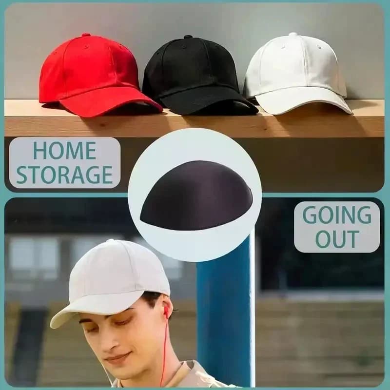 Supporto Interno Regolabile per Cappello, Inserto in Cotone Anti-Deformazione per Visiera di Cappellini da Baseball, Modellatore e Fissatore per Visiera