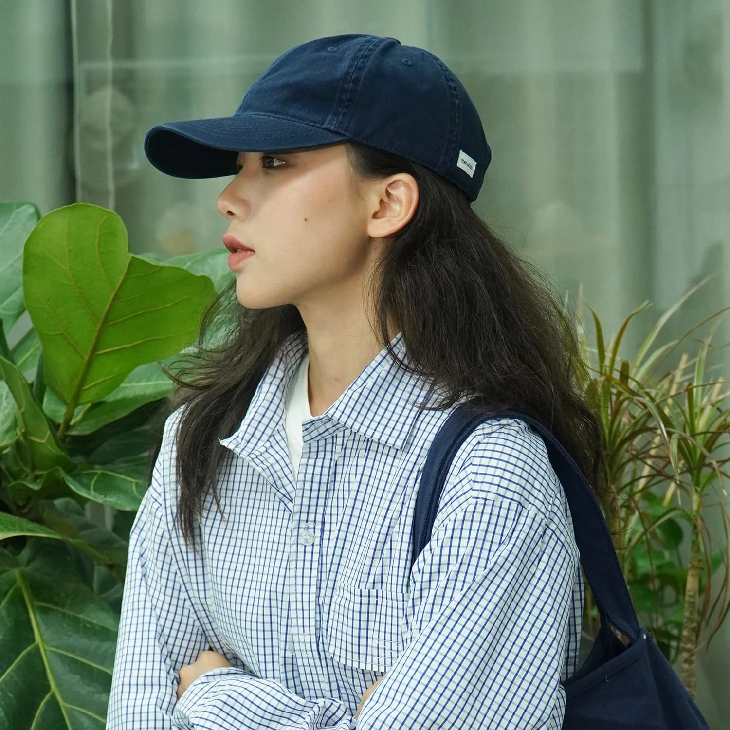 Korean version Japanese post-labeling cap women's summer sunshade sunscreen street baseball cap men's solid color versatile hat