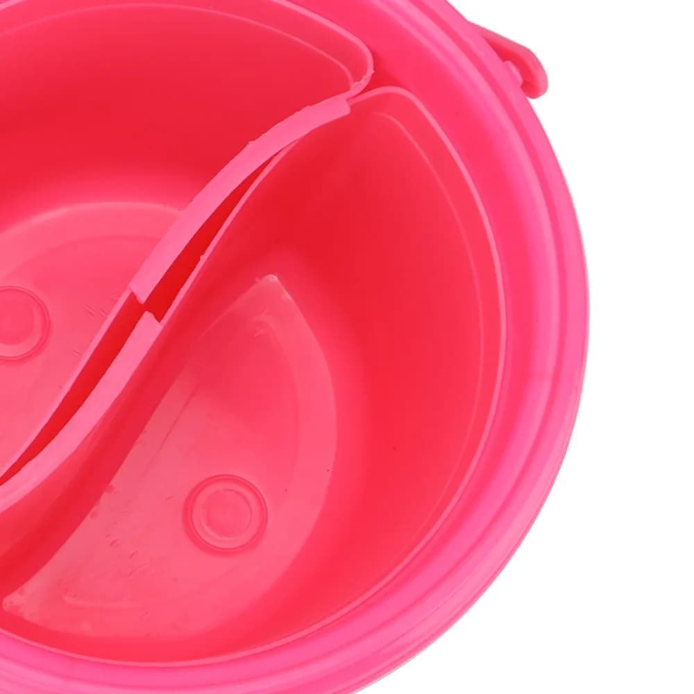 Four Optional Colors Paint Brush Tub Plastic Multi Function Watercolor Mixing Bucket Multi-grid Built-in Mixing Palette