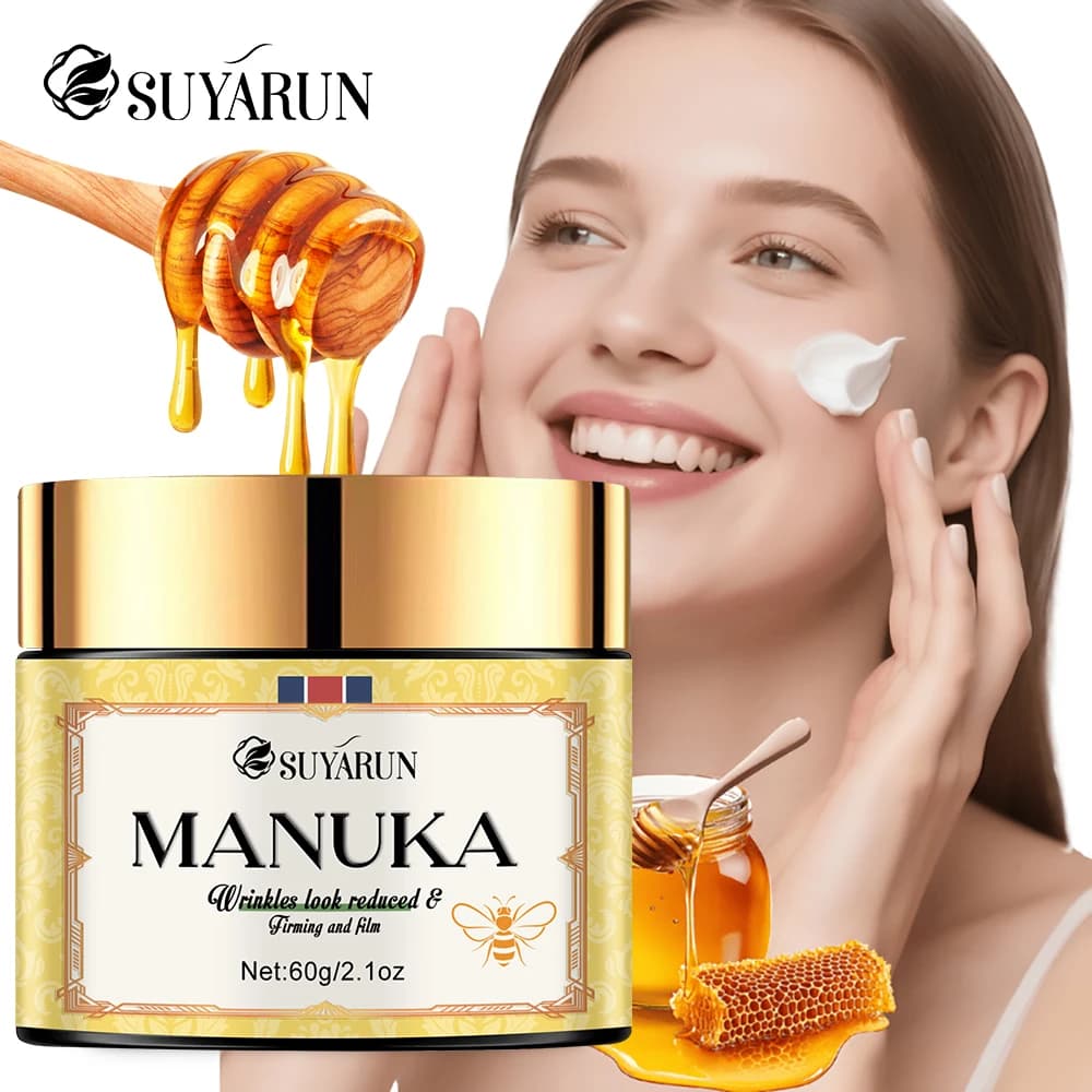 ♪ Cream moisturizing collagen and manuka honey retinol - Deep hydration, skin repair, clearing - For all skin types.