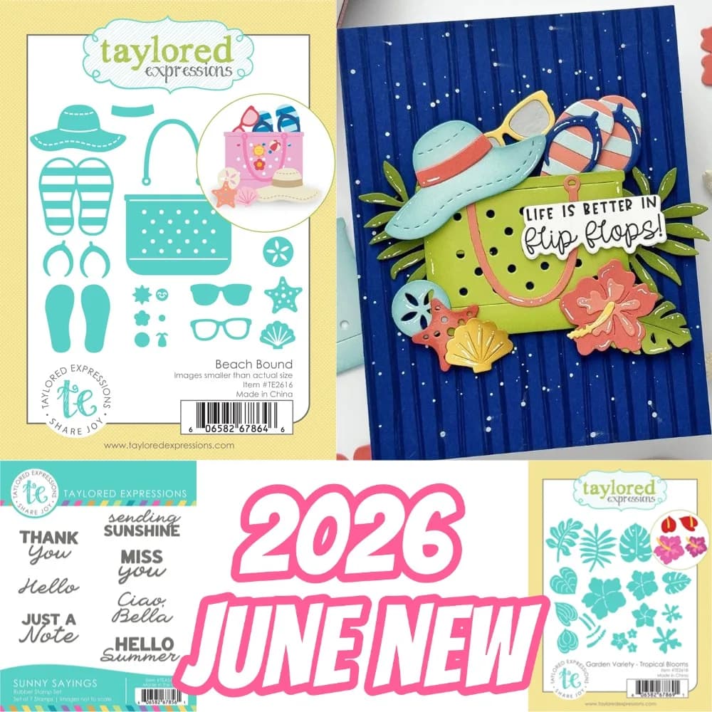 2026 June new Coastal Vibes Die Set metal cut dies and clear stamps scrapbooking to make paper engraving frames card craft set