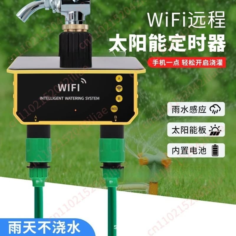 Dispositivo di irrigazione solare per piante con controllo intelligente WiFi, irrigatore automatico per giardino, prato e piante in vaso