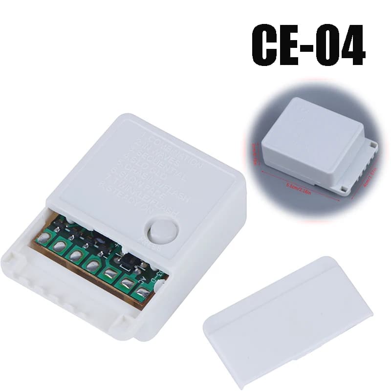 1pc LED String 8 modalità Luci Twinkle CE-04 Dimmer Striscia flessibile Nastro di illuminazione Replica Interruttore Manopola regolabile Controller