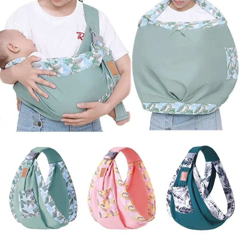 Avvolgere il bambino Imbracatura per neonato Doppio uso Copertura per allattamento infantile Marsupio Tessuto a rete Marsupi per allattamento Zaino per marsupio 0-36M