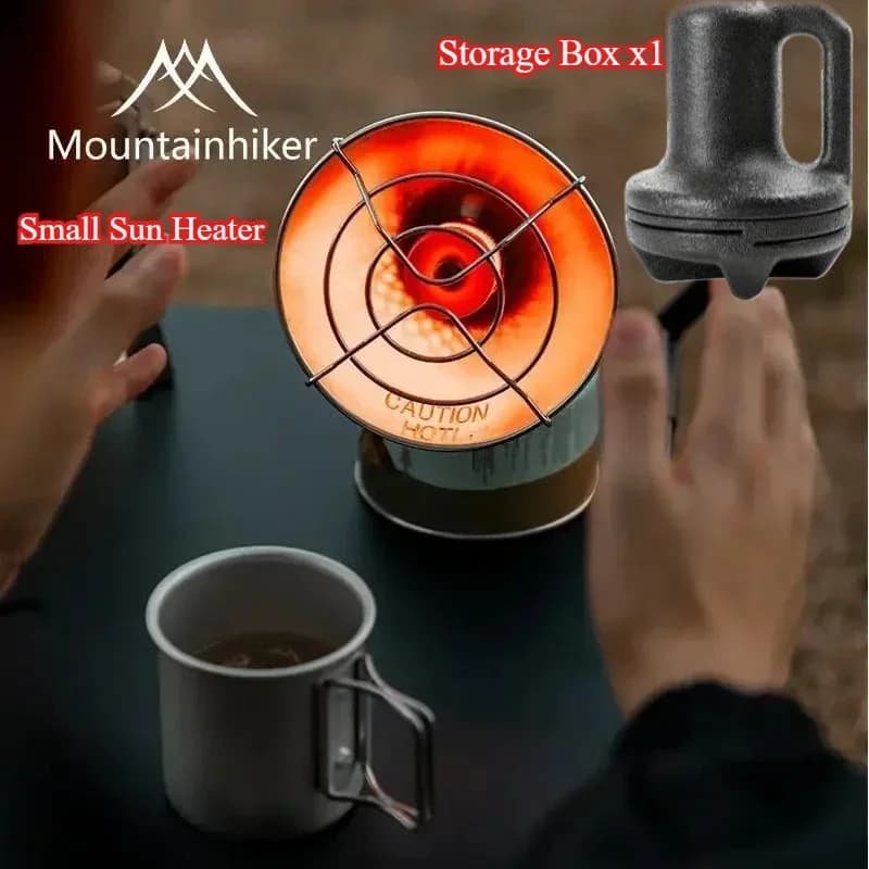 Mountainhiker Stove Portable Mini for Camping, Gas Heater Compact for Tank, Ideal for Camping, Ice Fishing and Winter Fishing