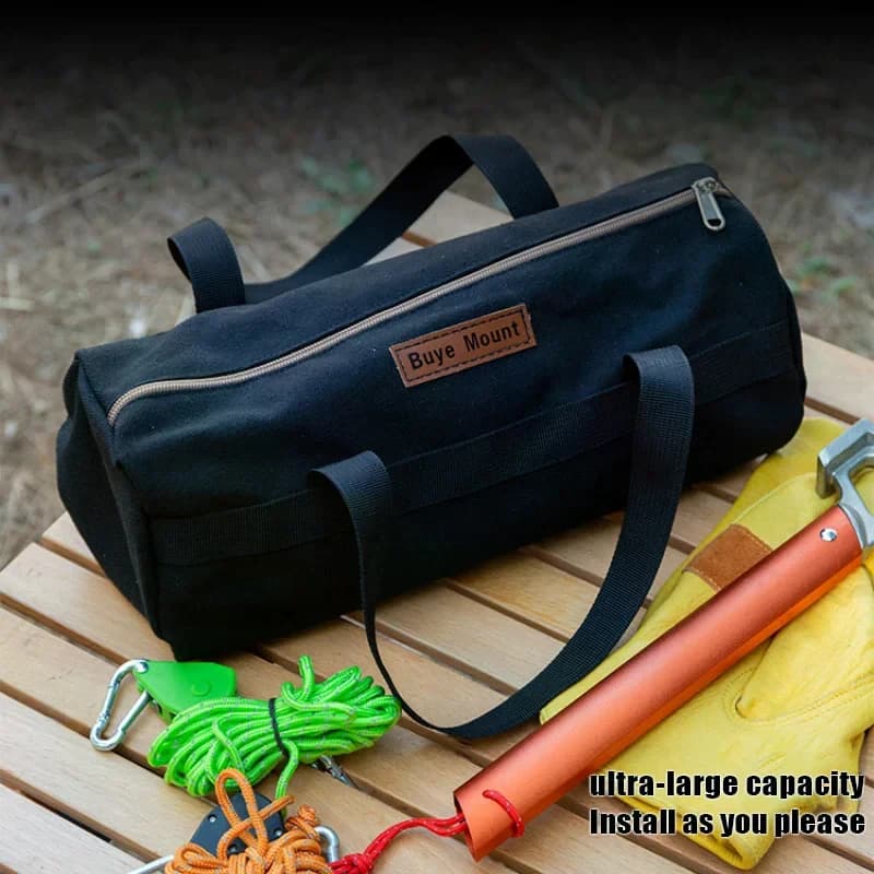 Kit di Attrezzi per Campeggio all'Aperto, Borsa in Tela per Organizzazione e Conservazione, Accessori per Tende, Borsa per Picchetti da Campeggio, Borsa per Corde Antivento e Picchetti da Terra
