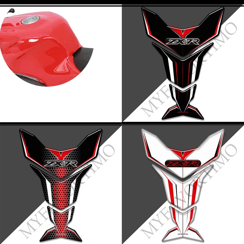 Moto Per Kawasaki Ninja ZX-7R ZX7R Corpo Serbatoio Carburante Grip Kit di Protezione del Ginocchio Decorazione Personalizzata Protezione Adesivi 3D
