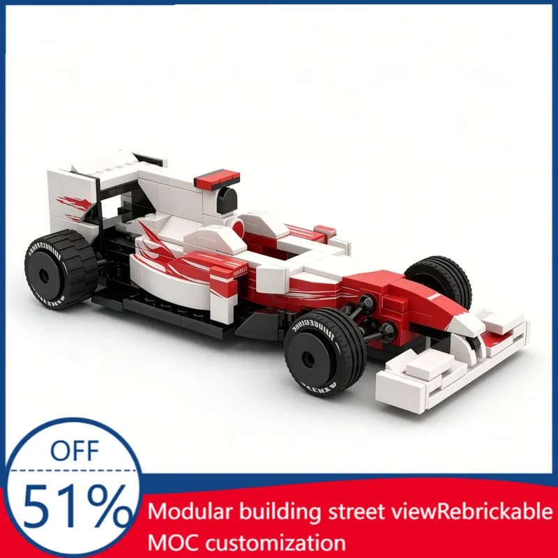 Set di Costruzioni F1 Supercar TF109 da 243 Pezzi, Modello di Auto da Corsa Tecnologica, Giocattolo Educativo da Assemblare, Regalo di Natale per Collezionisti