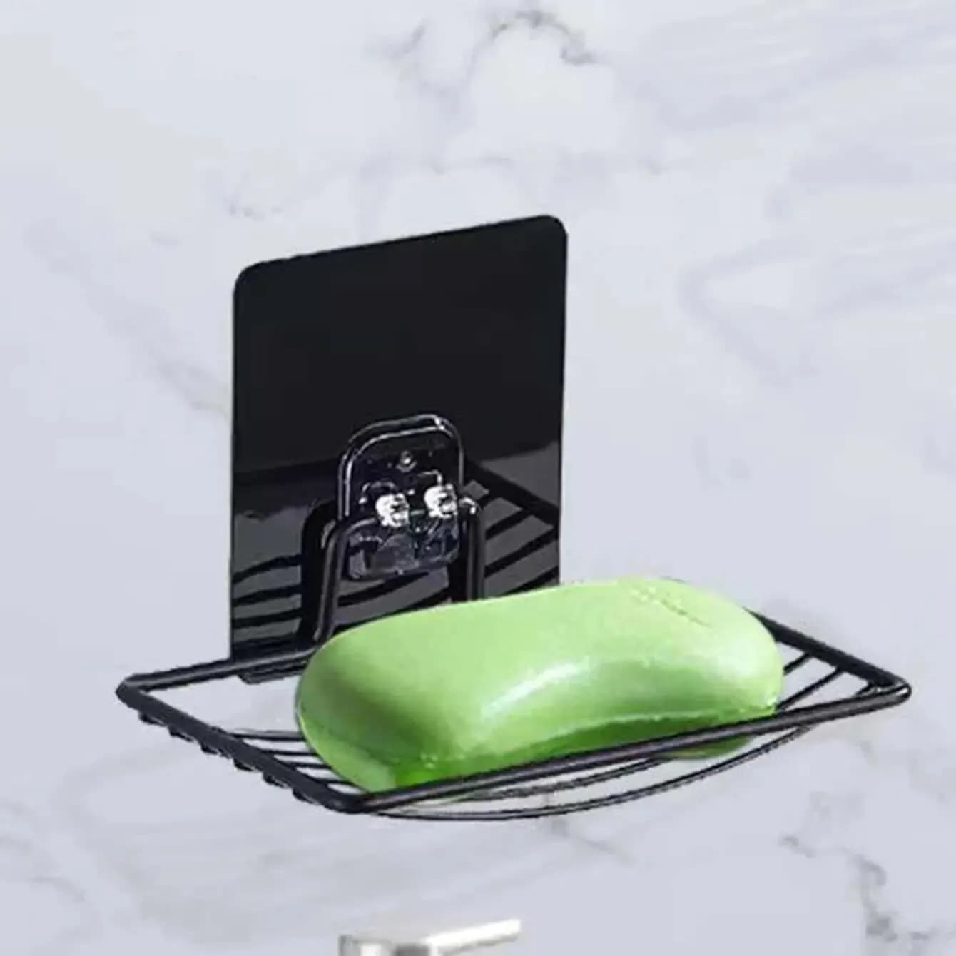 1pc portasapone in acciaio inossidabile portasapone leggero scaffale di lusso punzonatura senza chiodi bagno scarico a strato singolo appeso a parete