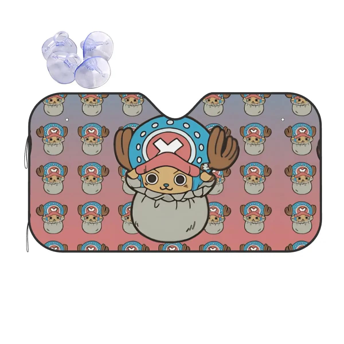 Tony Tony Chopper Windscreen, Fashion Luffy Soul Cover, Front Window Sunset 70x130cm