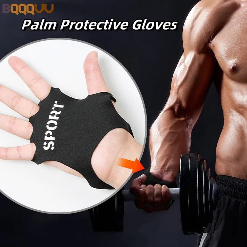 1 pair of training gloves lifting handles Cross Training weight lifting handles for palm protection for hands for Home Gym Fitness Pull-up Durable