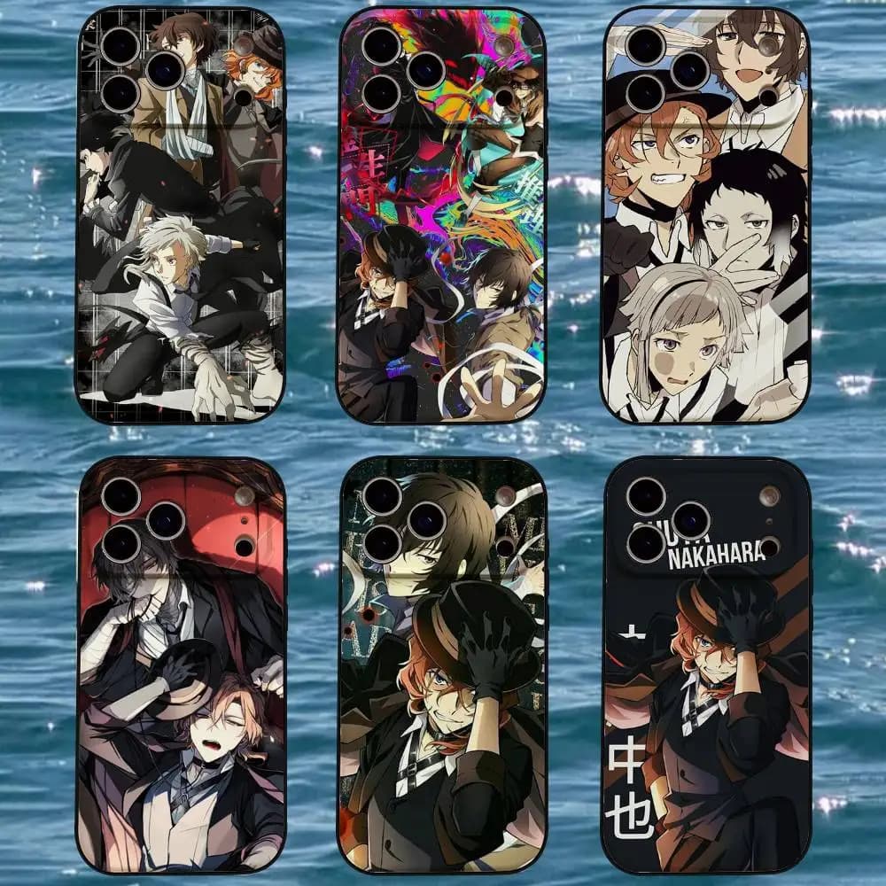 Anime B-Bungou S-Stray Dogs Phone Case For IPhone 17 16 15 14 13 12 11 X XR XS Plus Pro Max Mini Soft Black Cover
