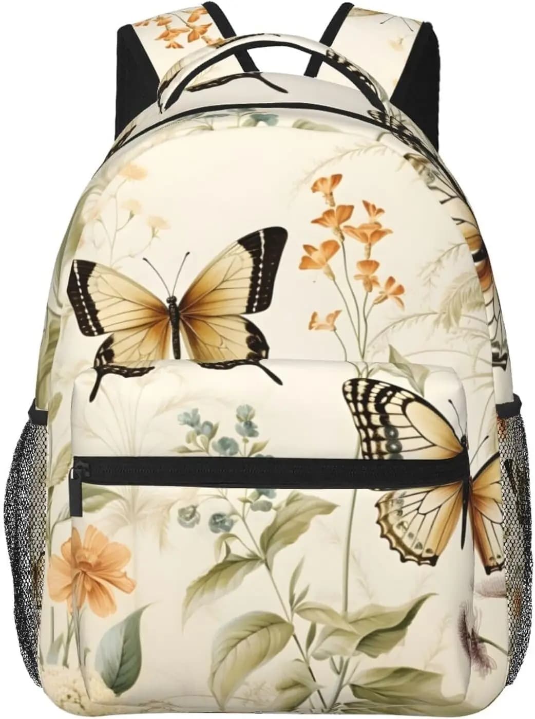 Zaino per laptop leggero con farfalle della foresta primaverile Zaino leggero multiuso da viaggio casual Zaini universitari unisex per