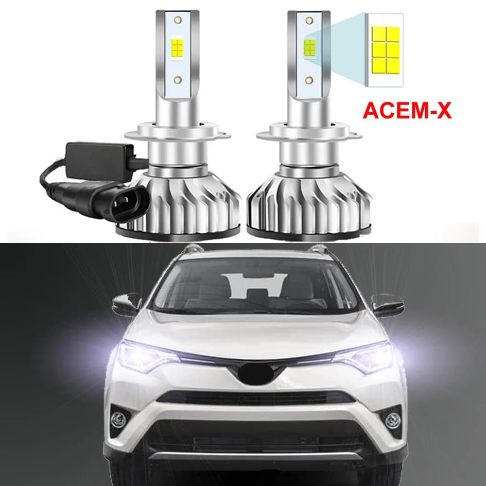2 pezzi per Toyota RAV4 RAV 4 2016 2017 2018 lampadine per fari a LED per auto anabbaglianti Canbus nessun errore
