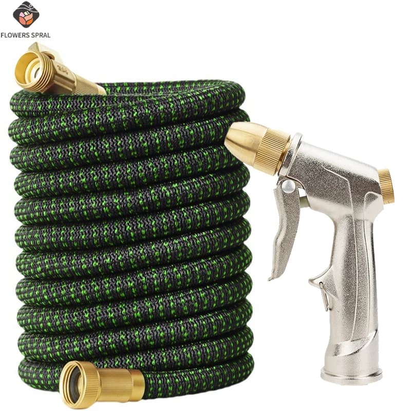 Expandable irrigation pipe for horticulture, high pressure metal gun, US3/4, self-washing and irrigation tools