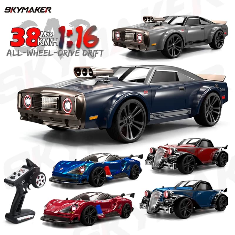 1/16 RC Drift Car High Speed 2.4G 4WD Drive 4x4 Off-Road Drift Racing 1:16 telecomando auto elettrica giocattoli per ragazzo
