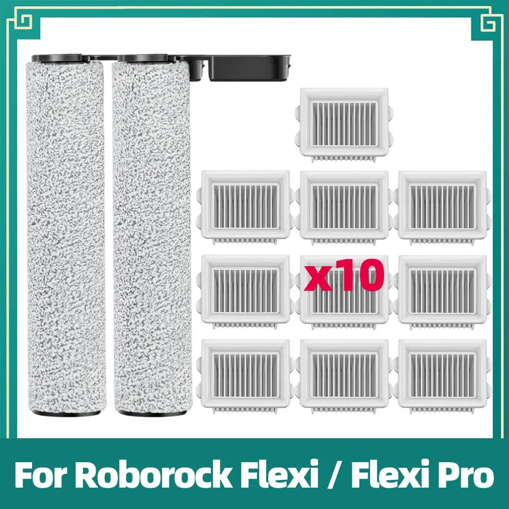 Soft Roller Brush HEPA Filter Replacement Parts for Roborock Flexi Flexi Pro Vacuum Cleaner