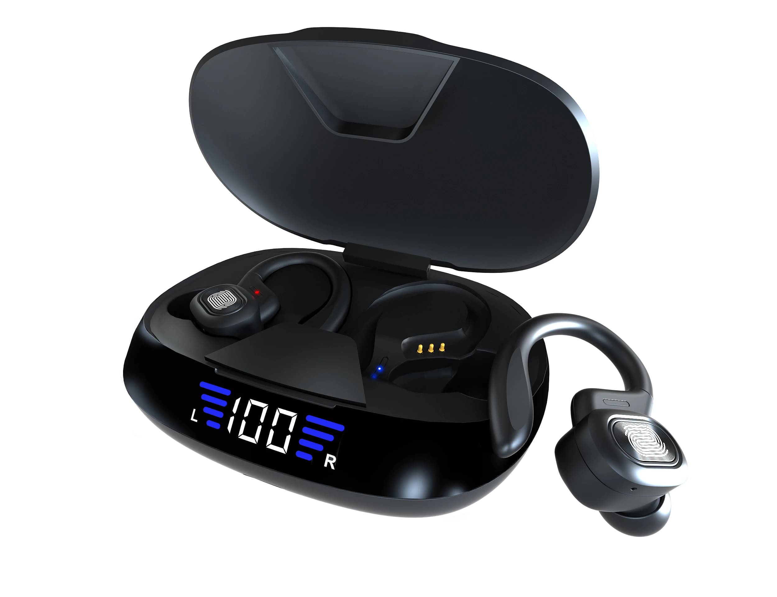 VV2 New Ear Hook Bluetooth 5.3 Wireless Earphones Stereo Bass Sports Workout Daily Headphones
