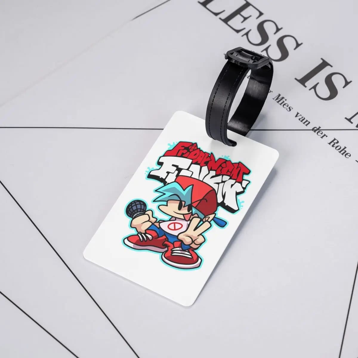 Etichette per Bagagli Friday Night Funkin, Accessori per Valigie, Tag per Bagaglio da Viaggio, Porta Etichetta con Nome e Indirizzo