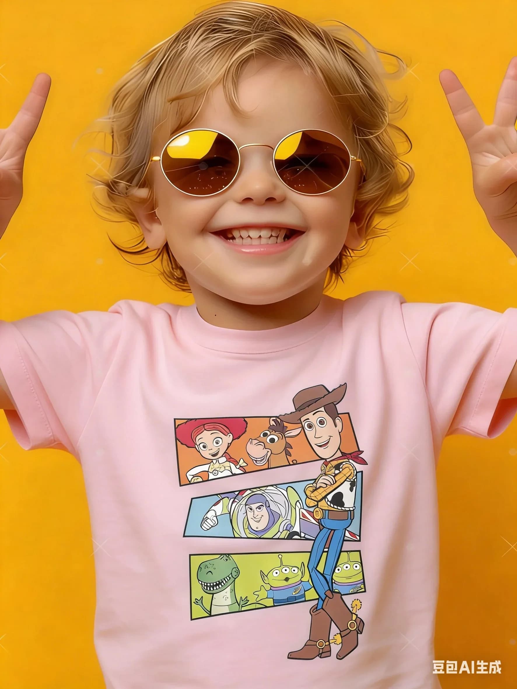 Disney 2026 T-shirt comoda a maniche corte per neonati e bambine, girocollo con stampa di Woody e Buzz Lightyear di Toy Story