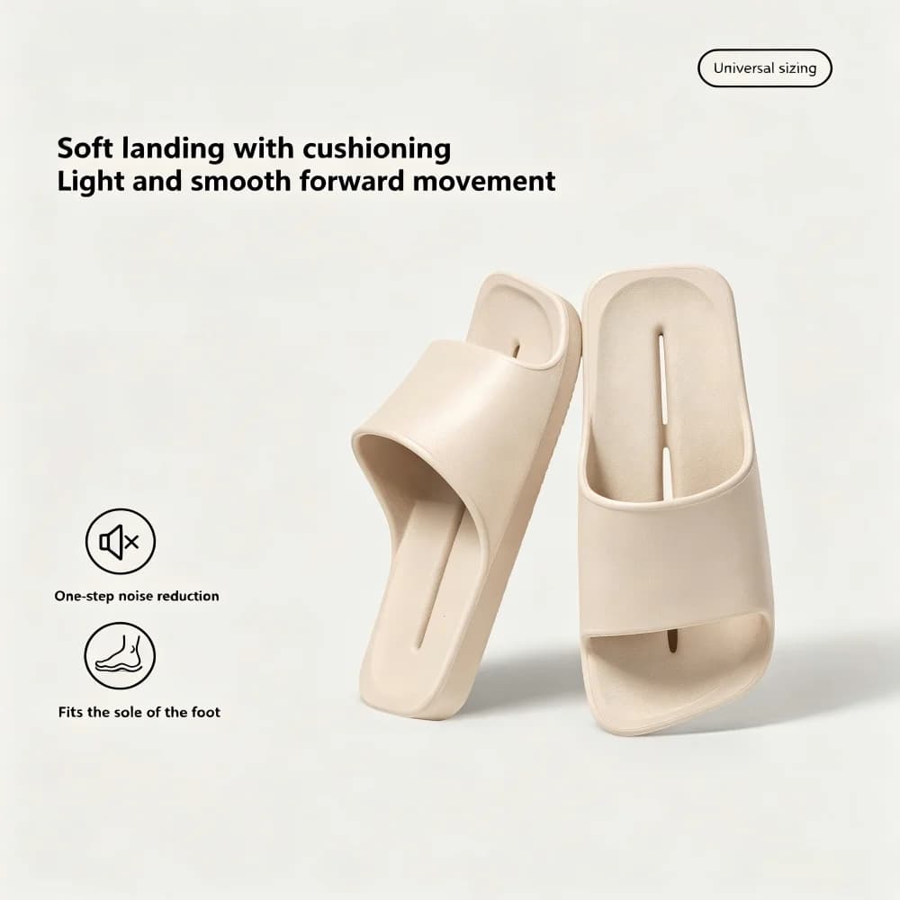 ZUOFU Unisex Quick Dry EVA Slide Slippers Spring Summer Non-Slip Soft Lightweight Indoor Outdoor Bathroom Home Slides