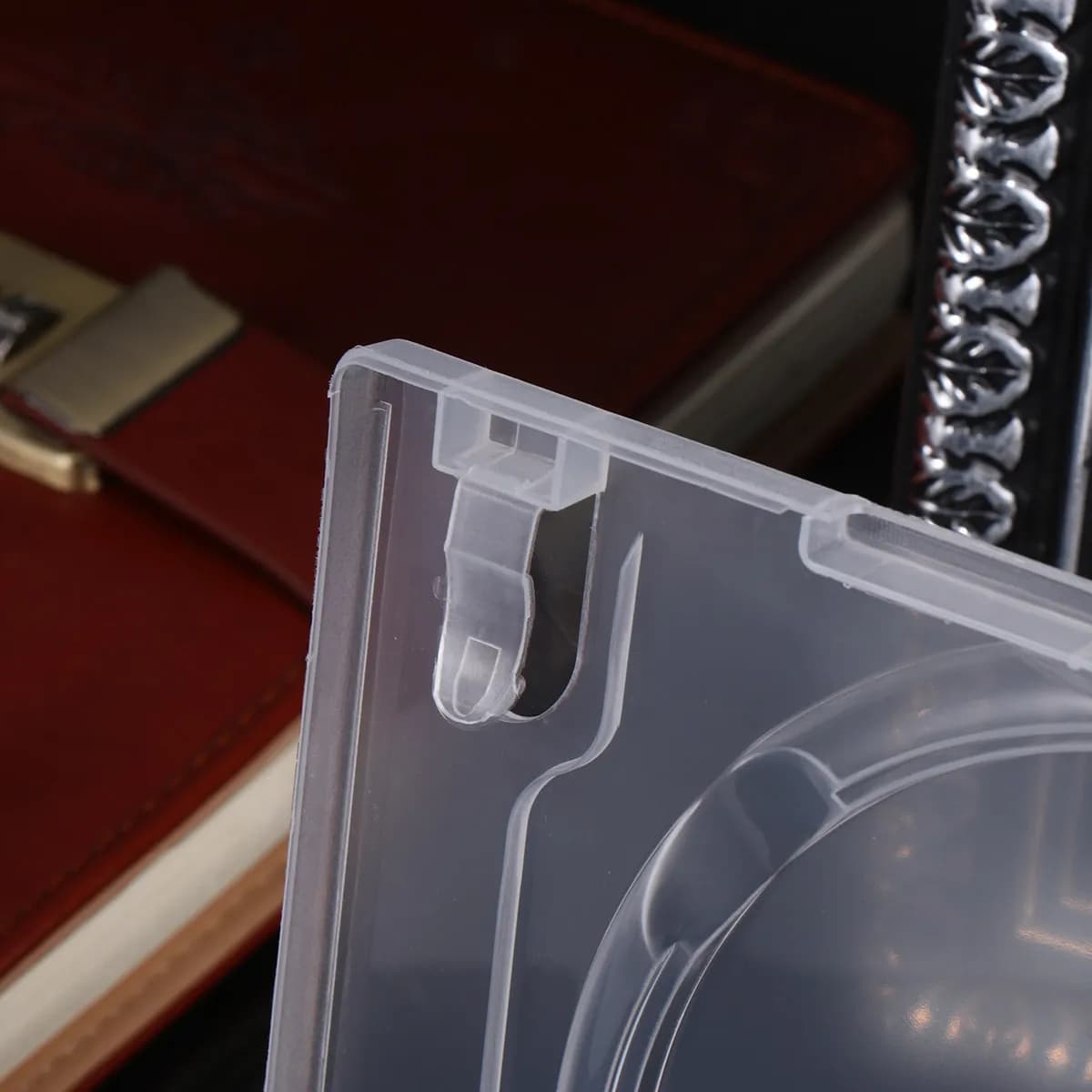 6 custodie per CD trasparenti, porta CD portatile per film e musica, facili da trovare, con scomparti separati, pronte per l'etichettatura, regalo per la famiglia