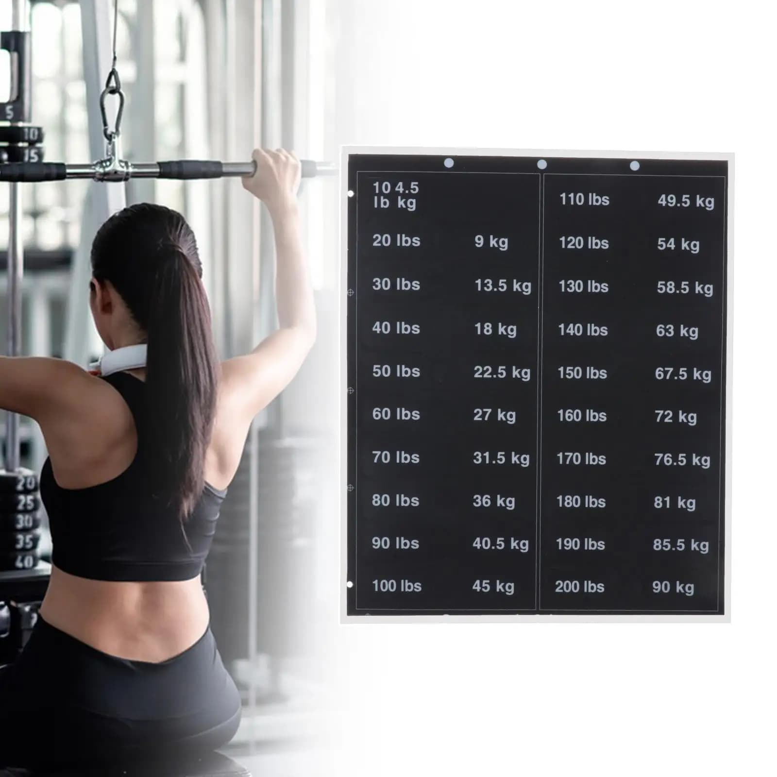 1 foglio di etichette per pila pesi adesivi per attrezzature da palestra blocchi ponderati piastre macchina per il fitness manubri bilanciere allenamento a casa