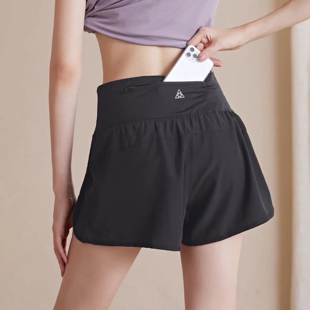 Anti-walking shorts for women yoga race training marathon fitness pants summer