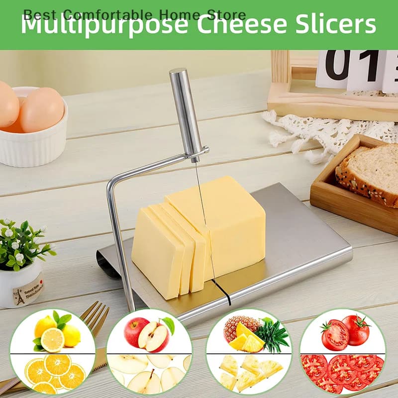 Stainless Steel Cheese Cutter, Home Foie Gras Cut, Baking Tools, Butter Knife, Cheese Splitter, Kitchen Accessories Tools