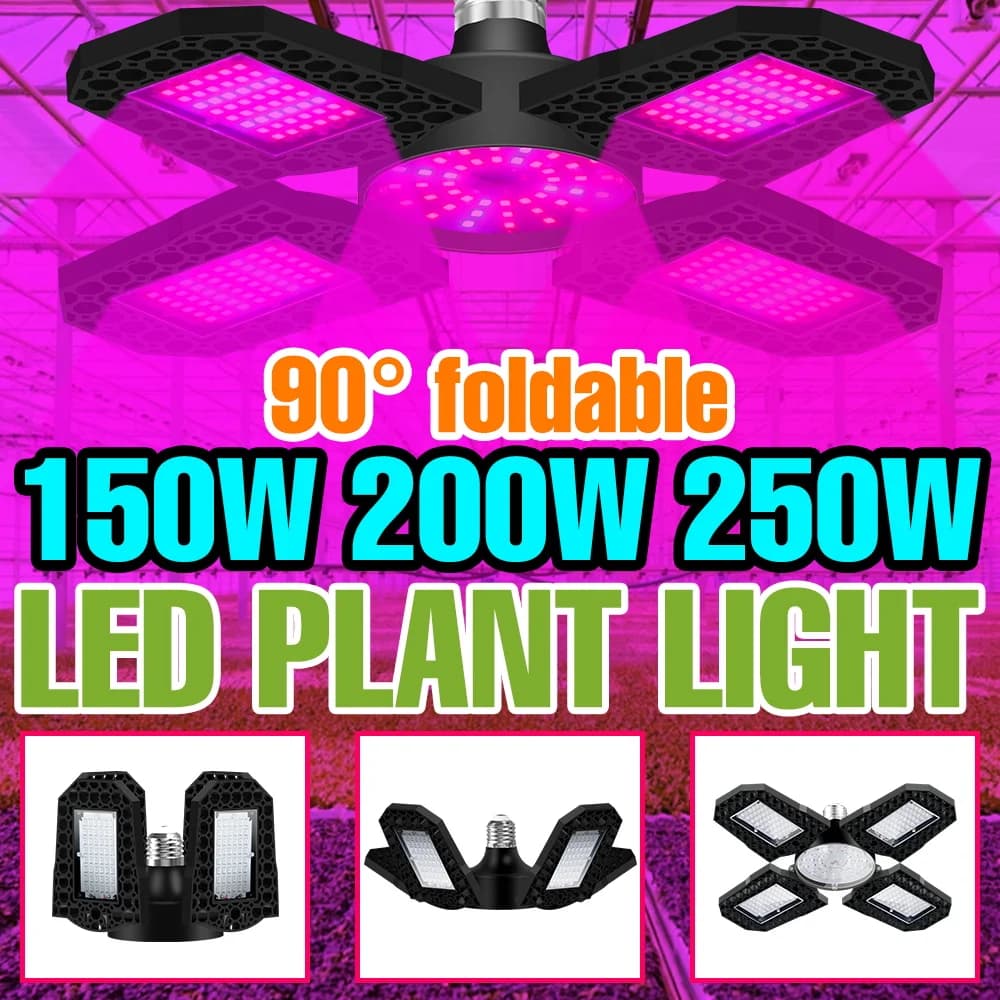 Lampadina LED for Cultivation Plants 250W, Compact Mirror 220V, Indoor Cultivation Lamp E27/E26, Flexible Lighting for Seeds and Vegetables