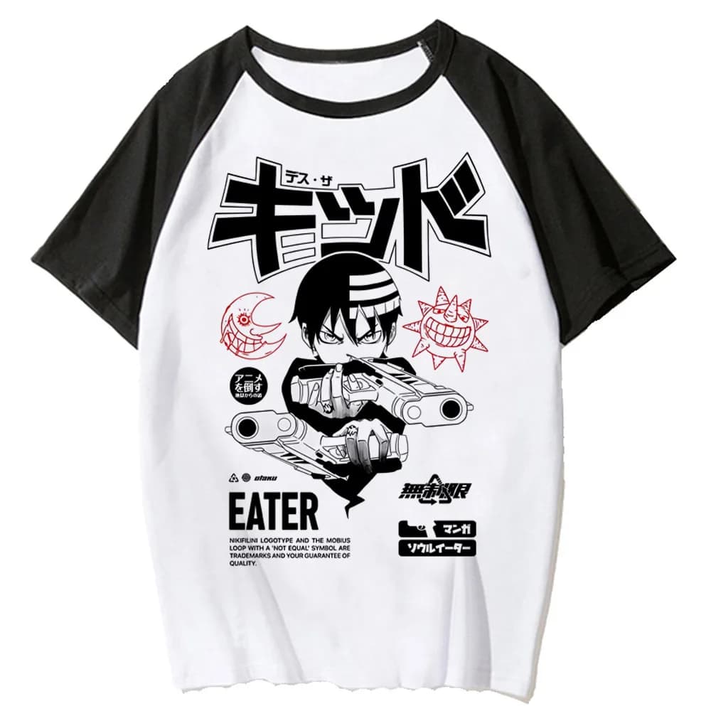 Soul Eater shirt teen Digital Colorful 2000s University Retro Psychedelic top tees aesthetic graphic Pop Culture Trendy Graphic