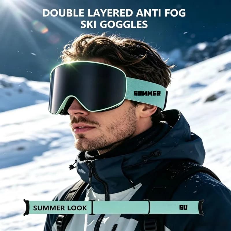 Anti Fog Skiing Goggles UV Protection Unisex Climbing Ski Goggles Myopia Compatible Latest Design for Men And Women