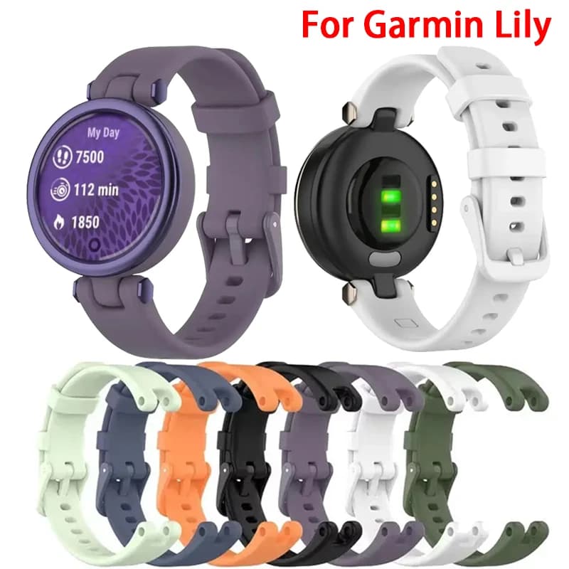 Cinturino da polso sportivo in silicone per Garmin Lily Smart Watch Bracciale sostitutivo per accessori per cinturini Garmin Lily