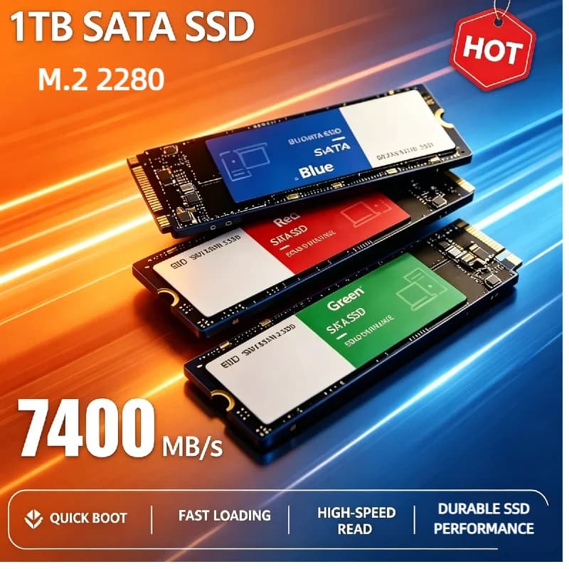 2026 New M2 2280 NGFF SATA SSD Hard Disk 500GB 1TB 2TB High‑Speed Internal Solid State Hard Drive For Laptop Desktop Computer