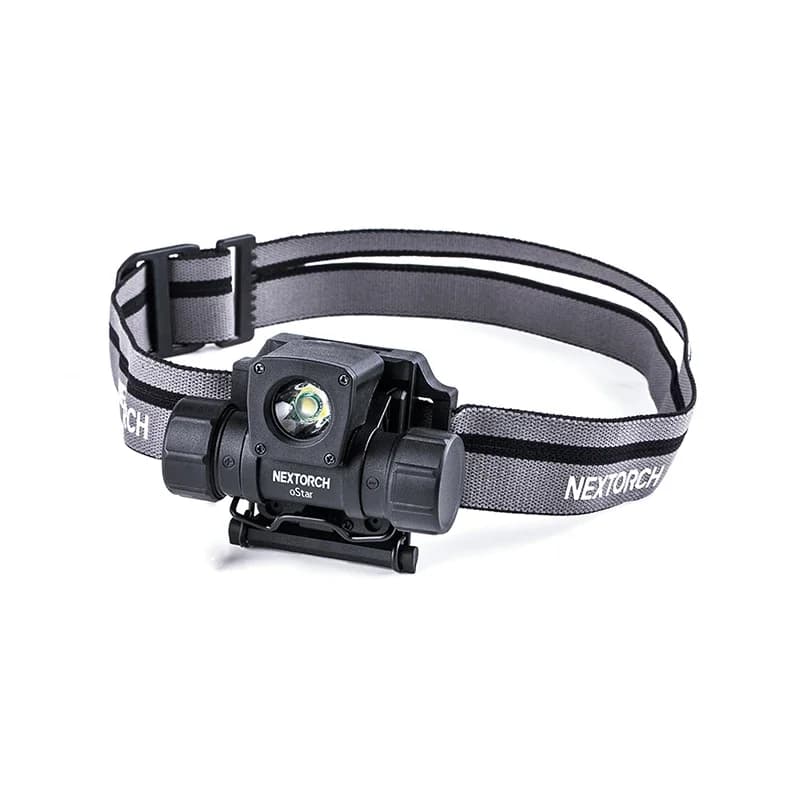 Nextorch OStar Lampada Frontale Magnetica Multifunzione Compatibile con Caschi, 500 Lumen, Raggio di 131m, Batteria 18650 Ricaricabile
