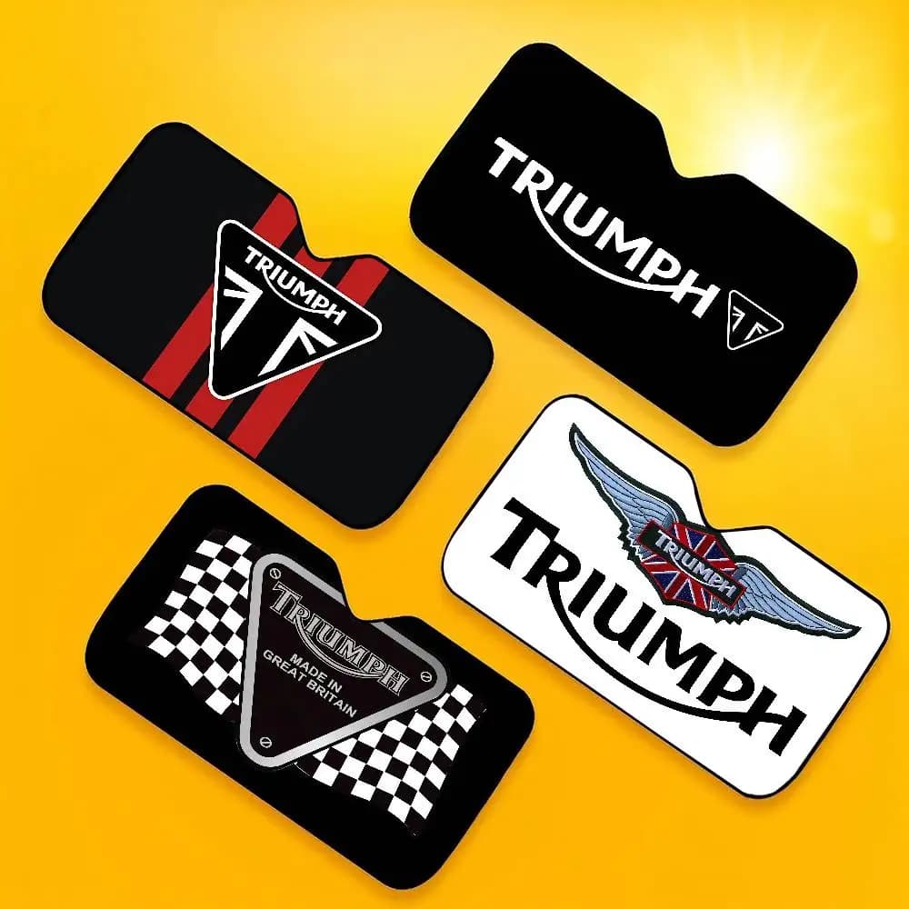 Parasole per parabrezza con logo T-Triumphs, simpatico parasole per parabrezza anteriore per auto, 70x130 cm, riflettore di calore