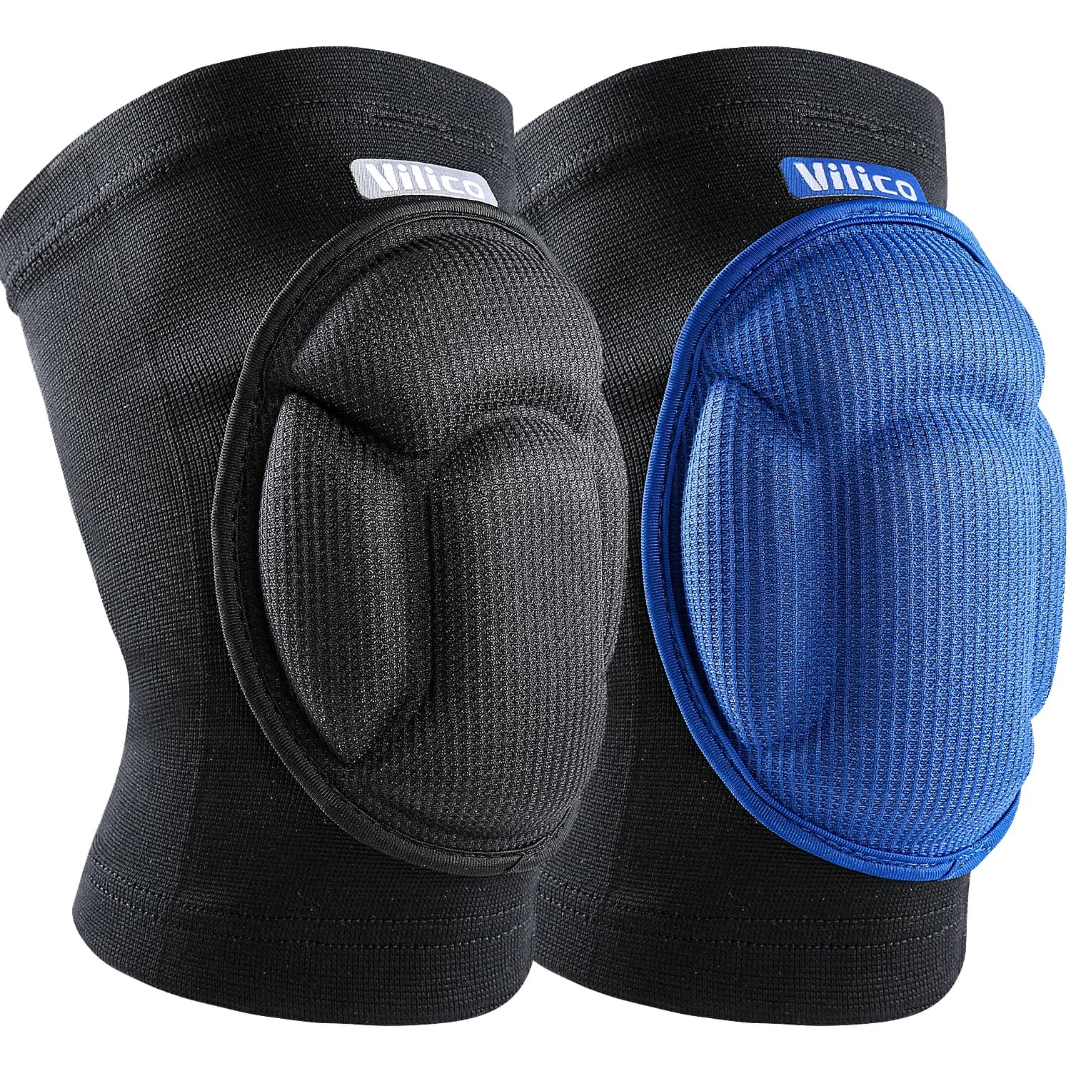 1/2 PC Collisione Ginocchiere Fitness Basket Corsa Ciclismo Sport Protezione del ginocchio Antiscivolo Guscio esterno Ginocchiere ispessite