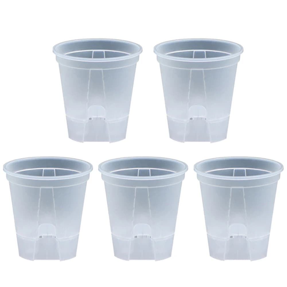 Vaso per orchidee con drenaggio, decorazione per la casa, cura delle piante, funzione di drenaggio efficace, leggero e portatile, monitoraggio della salute delle radici