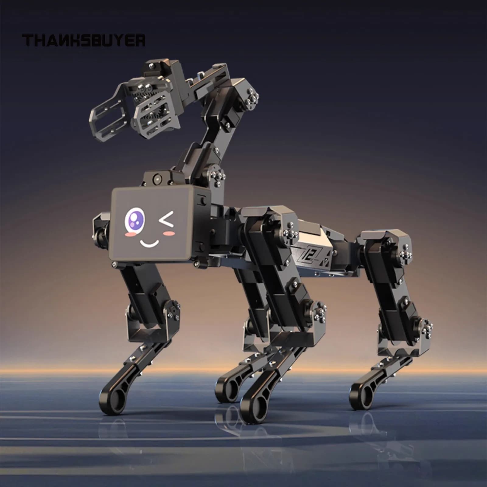 DOGZILLA-Lite 15DOF AI Bionic Dog Robot Dog con controller principale Raspberry Pi Telecamera da 5 MP Braccio robot 3DOF