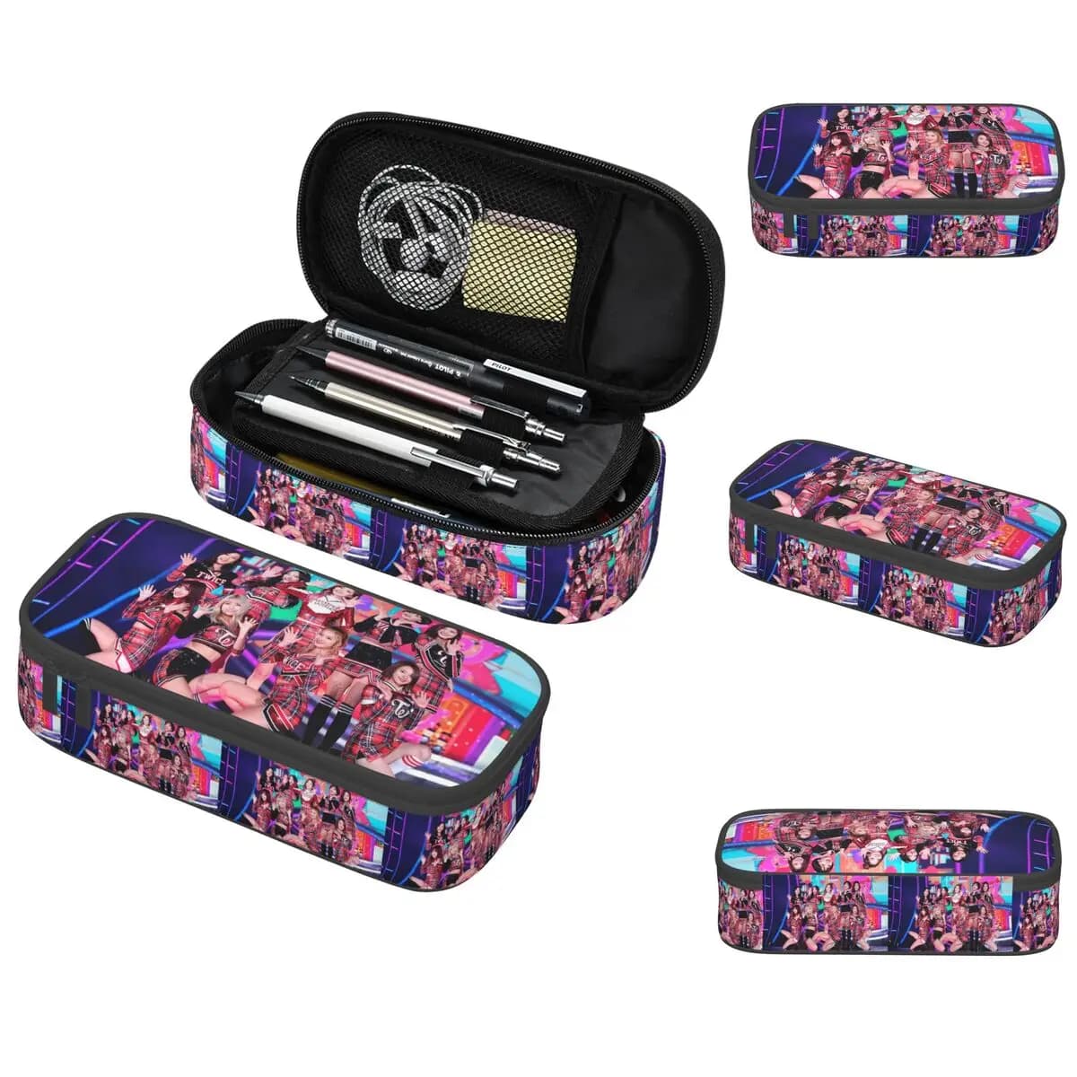 Divertente Kpop Singer Twice Girls Astuccio per matite per regali per ragazze e ragazzi Astuccio per penne Astuccio per matite Forniture di cancelleria Astuccio portapenne