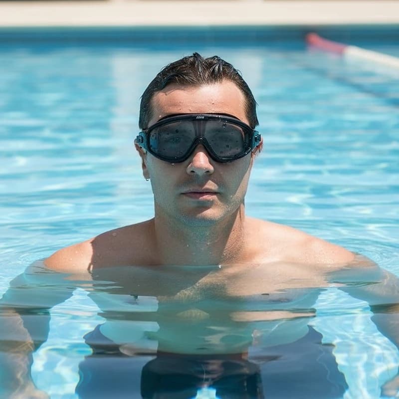 Clear Swimming miopia occhiali maschera Anti Fog optical Transparant Google