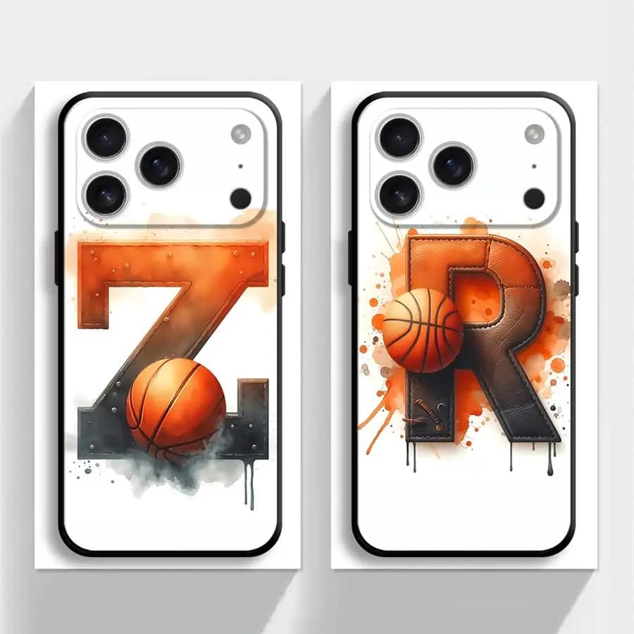Custodia Protettiva per iPhone Apple 17 Pro Max 13 15 Pro 7 8 14 Air 17e XR XS MAX 12 11 16 con Design Basket Lettera Z R