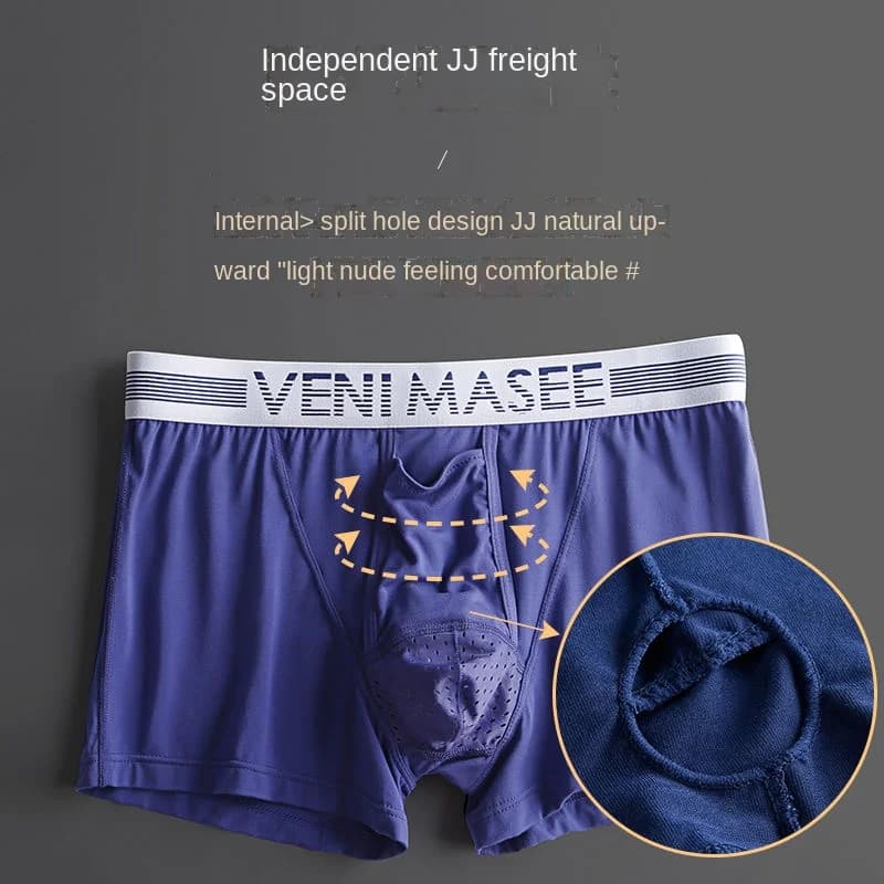 U Convesso Boxer Sissy Mutandine Gay Mutande Grande Pouch Boxer Foro Penile Slip Maschile Borsa Grande Biancheria Intima Degli Uomini Pantaion Perizoma
