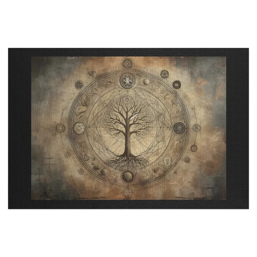 Puzzle Albero della Vita, Regali Personalizzati per Bambini, Giocattolo Personalizzato, Giocattolo Personalizzato per Neonati, Puzzle in Legno Personalizzato