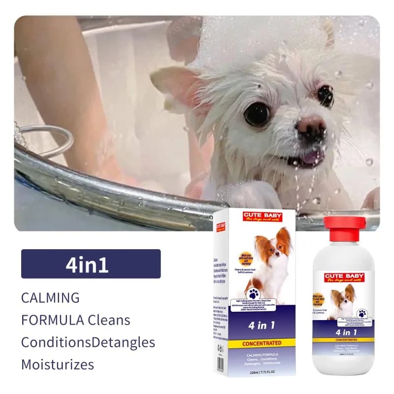 Nuovo Shampoo per animali domestici bagno 4 in 1 ammorbidire i capelli rimuove gli odori profumo a lunga durata Shampoo per gatti cani Gel da bagno detergente prodotti per animali domestici