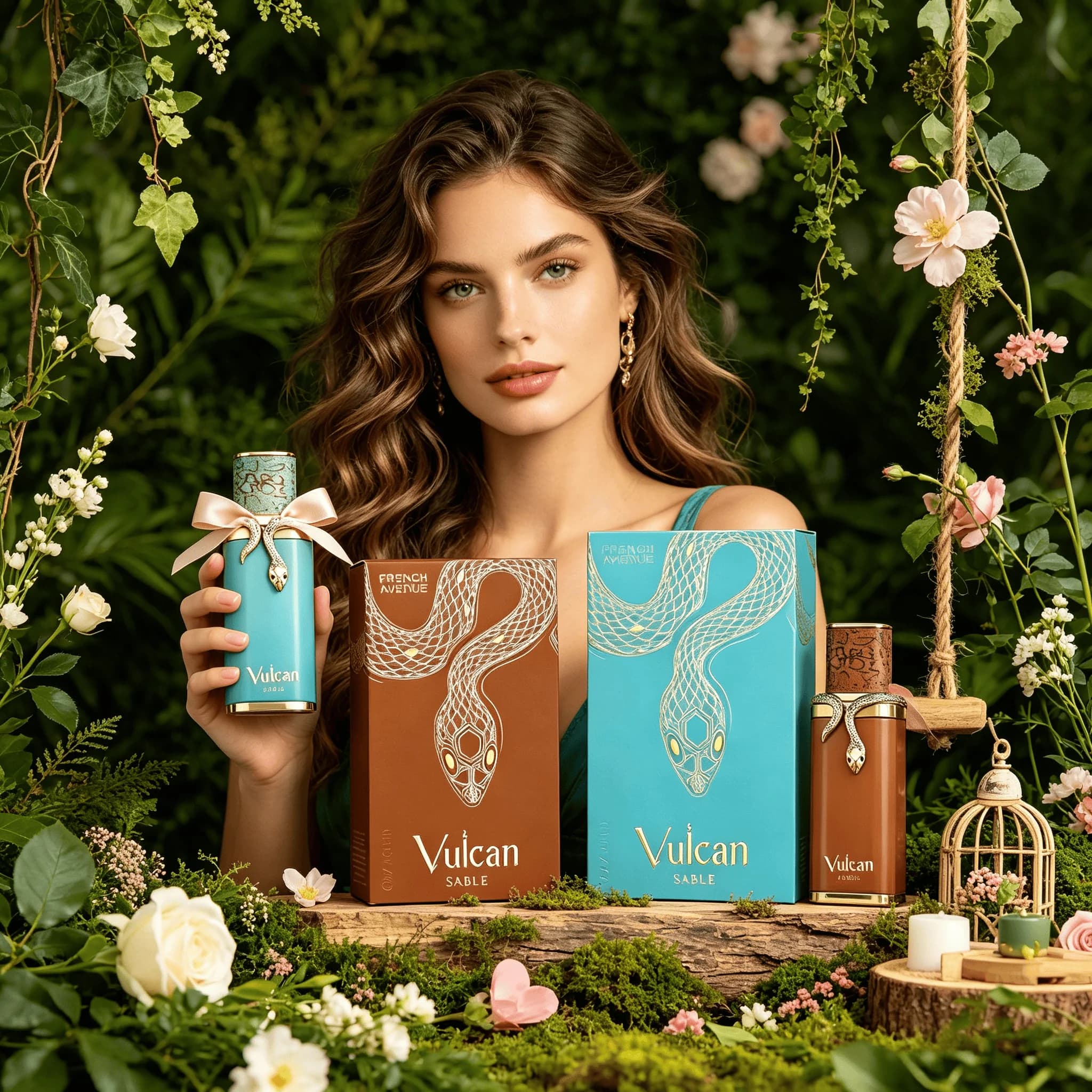 Profumo 2026 Hot Fragrance World French Avenue Vulcan Collection (Vulcan Sable) 100ml Lunga Durata Agrumi Vaniglia