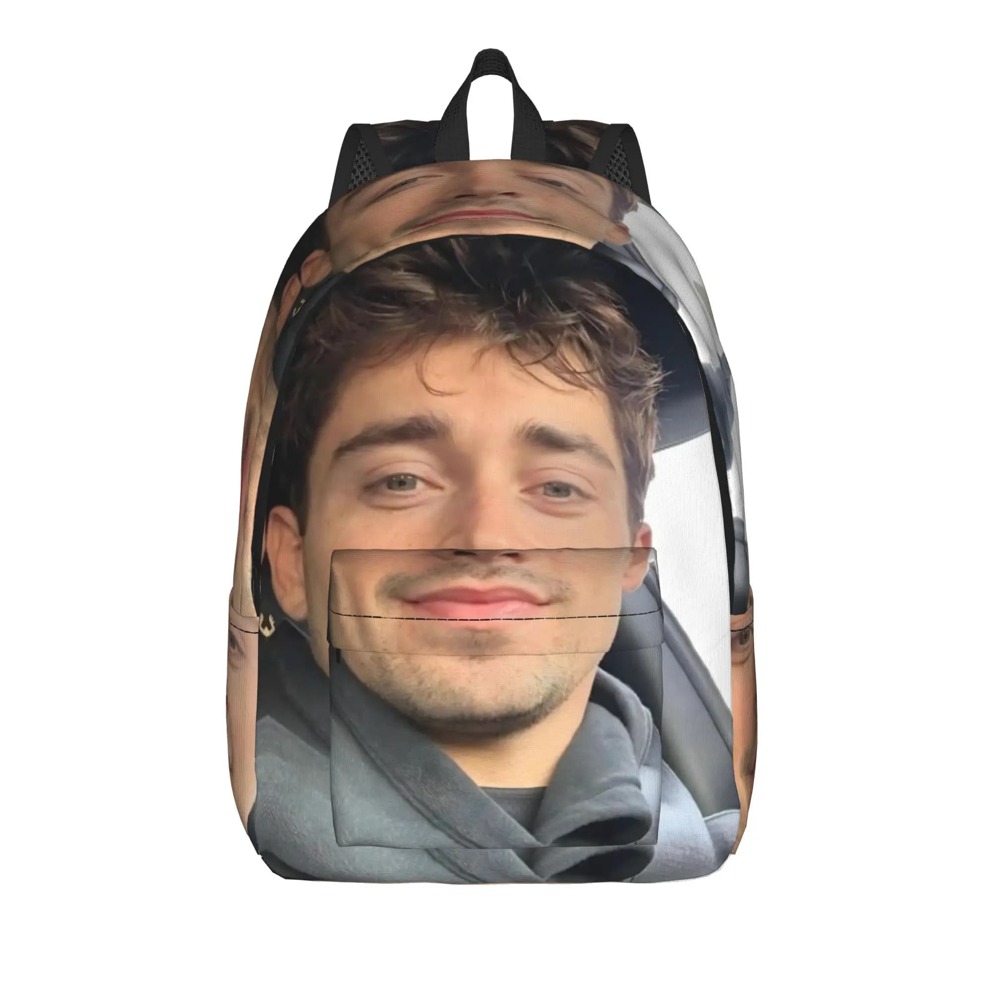 Zaino C-Charles Leclerc per uomo e donna, borsa da lavoro per scuola superiore, borsa per laptop, borse in tela per esterni